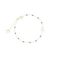 Armband Maman et Sophie Dame pietre in Gelbgold Diamante Black BPPTADN - BPPTADN